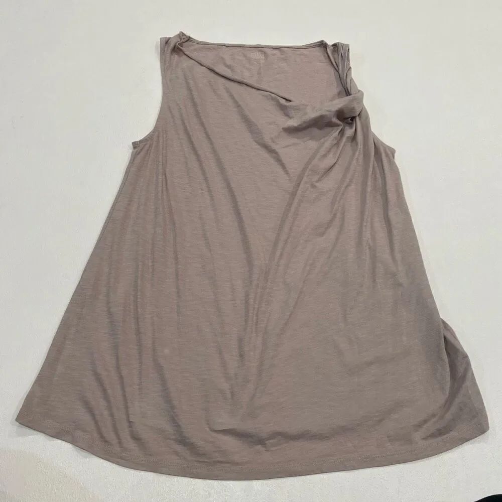 Eileen Fisher Sleepwear Nightgown L | Soft Taupe Tank Sleep Dress by Garnet Hill